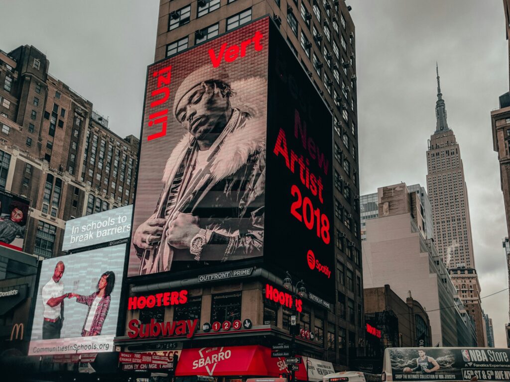 outdoor LED video wall display