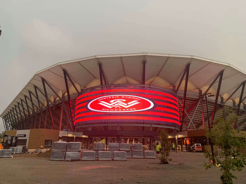 outdoor LED video wall display