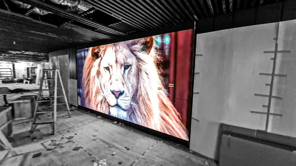 LED display installation on a building facade in North Sydney for high-visibility digital advertising