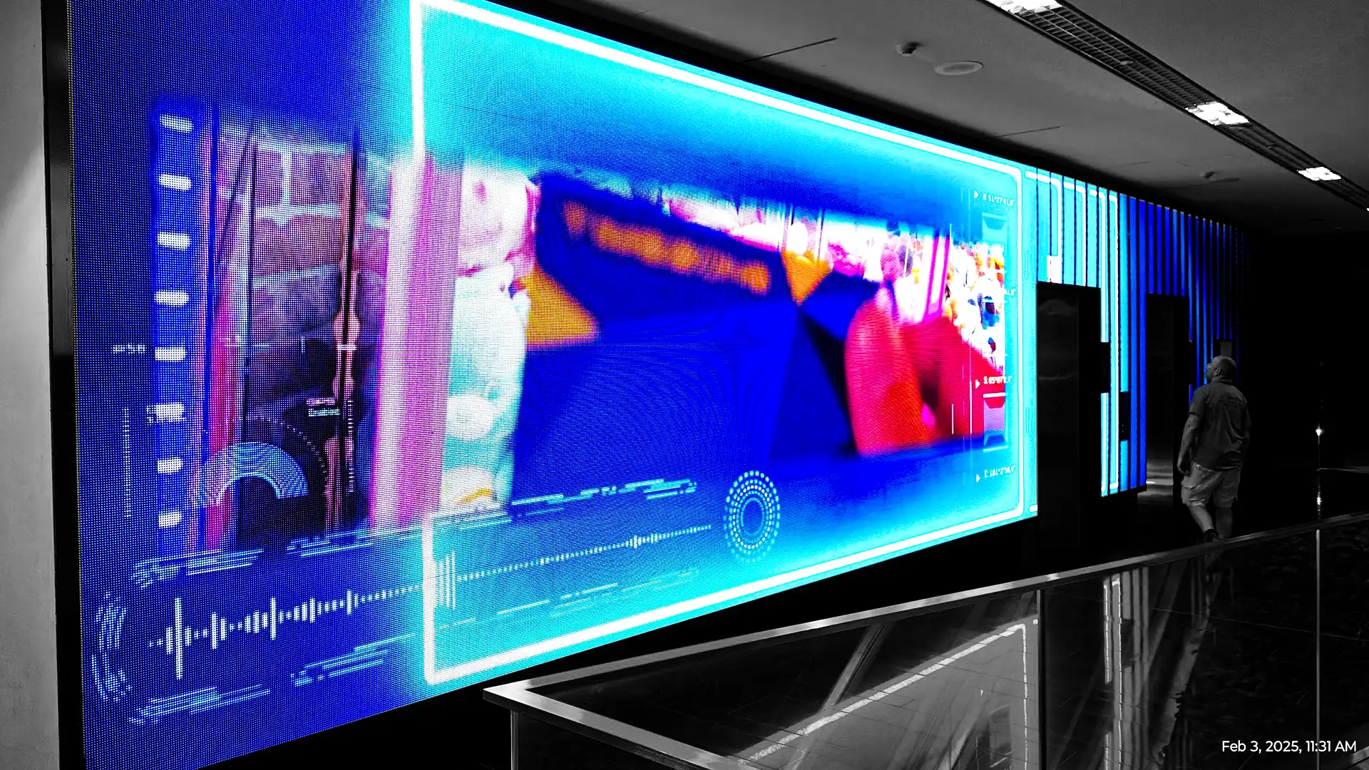 Large format outdoor LED display screen for business signage