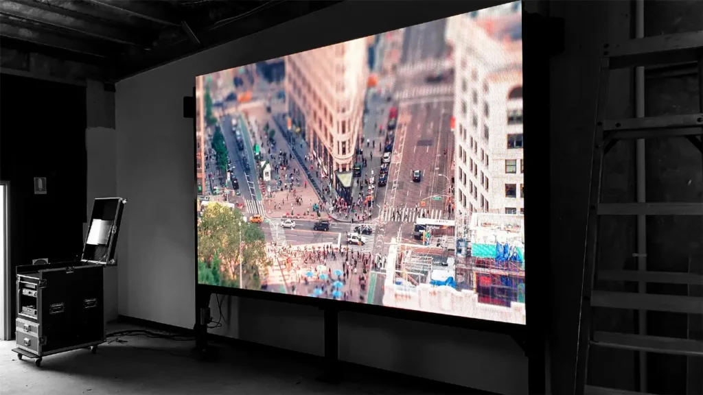 Outdoor commercial LED screen installed on building exterior Australia